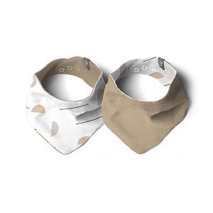 NEW Goumi 2-Pack Organic Reversible Bandana Bibs (OS)